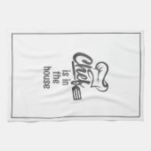 シェフモダンは家の中のおもしろい引用文 キッチンタオル (横)