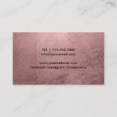 シェフモダンバラ金ゴールドブラックナイフケータリング 名刺 (裏面)