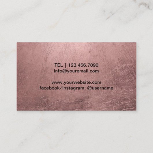 シェフモダンバラ金ゴールドブラックナイフケータリング 名刺 (裏面)