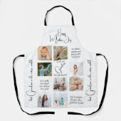 シェフモダンフォトコラージュおばあちゃん最高のエバーエバーエプロン エプロン (正面)