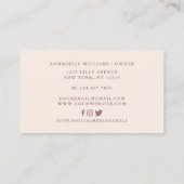 シェフモダンベイカーハットベーカリー 名刺 (裏面)