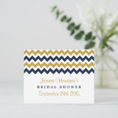 シェフモダンロンブライダルシャワーレシピカード ポストカード (スタンド正面)