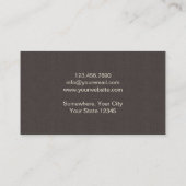 シェフモダン金ゴールドナイフプロフェッショナル 名刺 (裏面)