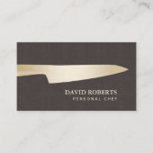 シェフモダン金ゴールドナイフプロフェッショナル 名刺 (正面)