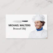 シェフモデル |ナイフと銀器 名刺 (正面)