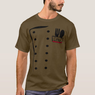 シェフユニフォームおもしろい調理師衣装 Tシャツ