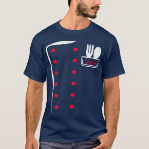 シェフユニフォームおもしろい調理師衣装 Tシャツ