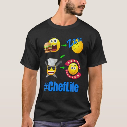 シェフライフライフスタイル料理1 Tシャツ (正面)