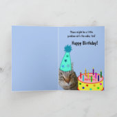 シェフルピーキャット誕生日 カード (内部)