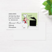 シェフレストランケータリングユーモアのある名刺 (デスク)