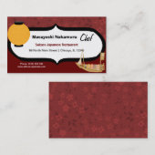 シェフレ日本のストラン 名刺 (正面/裏面)