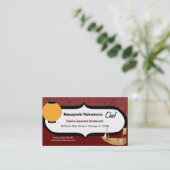 シェフレ日本のストラン 名刺 (スタンド正面)