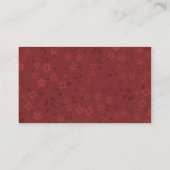 シェフレ日本のストラン 名刺 (裏面)