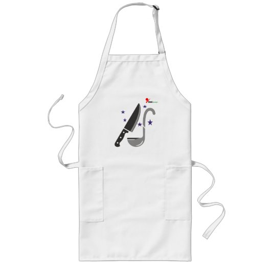 シェフロゴデザイン-プロフェッショナル料理ブランディング ロングエプロン (正面)