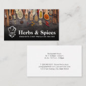 シェフロゴ |スプーンのハーブとスパイス 名刺 (正面/裏面)