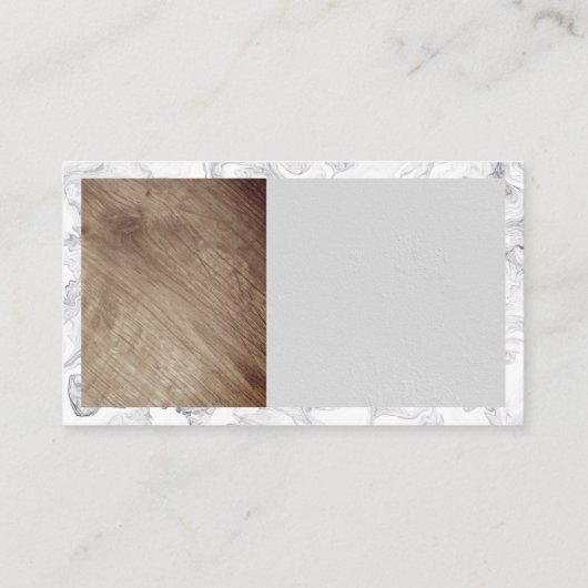 シェフロゴ | マーブル縁ど 名刺 (裏面)