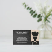 シェフロゴ | レストラン所有者の名刺 名刺 (スタンド正面)