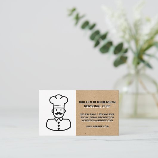 シェフロゴ 名刺 (スタンド正面)