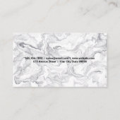 シェフロゴ |大理石背景 名刺 (裏面)