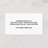 シェフロゴ | Silverware 名刺 (裏面)