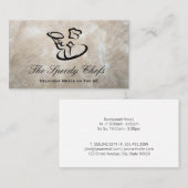 シェフ保持皿トレイ 名刺 (正面/裏面)