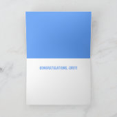 シェフ卒業かわいい カード (内部)