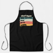 シェフ名父の日グリルマスターマン神話の伝説 エプロン (正面)