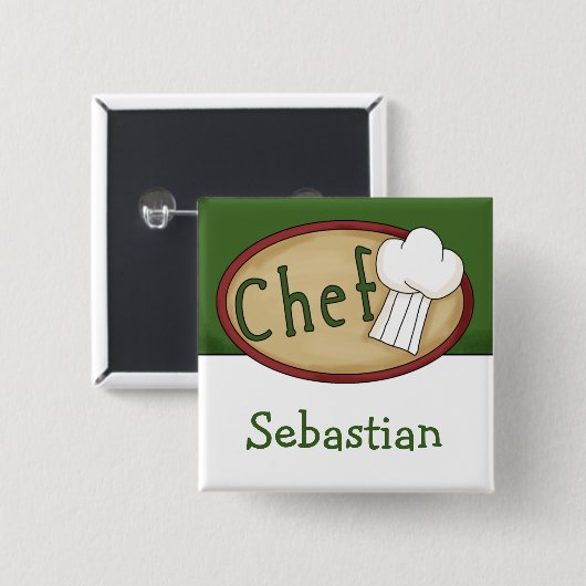 シェフ名ID 缶バッジ (正面&裏面)