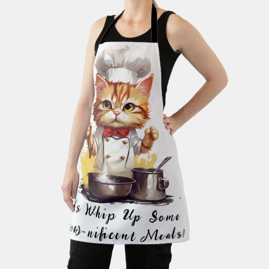 シェフ子猫は美味しいお食事を取ろう エプロン (インサイチュ)