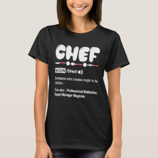 シェフ定義Tシャツ – おもしろい料理ギフトシェフ Tシャツ