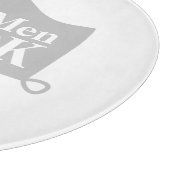 シェフ実在用メンズ調理師カスタムガラス切削盤 カッティングボード (角)