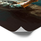 シェフ料理のポスター – 油のスタイル ポスター (角)