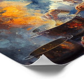 シェフ料理のポスター – 油のスタイル ポスター (角)