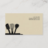 シェフ料理の名刺 名刺 (裏面)