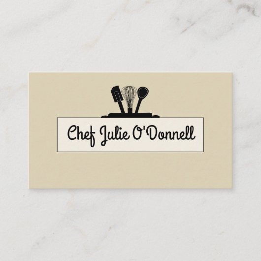 シェフ料理の名刺 名刺 (正面)