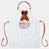 シェフ料理ガギフト |おもしろいノベルティベーコンデザイン エプロン (正面)
