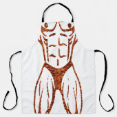 シェフ料理ギャグギフト | おもしろいノベルティ筋 エプロン (正面)