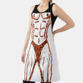 シェフ料理ギャグギフト | おもしろいノベルティ筋 エプロン (インサイチュ)