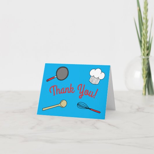 シェフ料理子供の誕生日パーティー カード (正面)