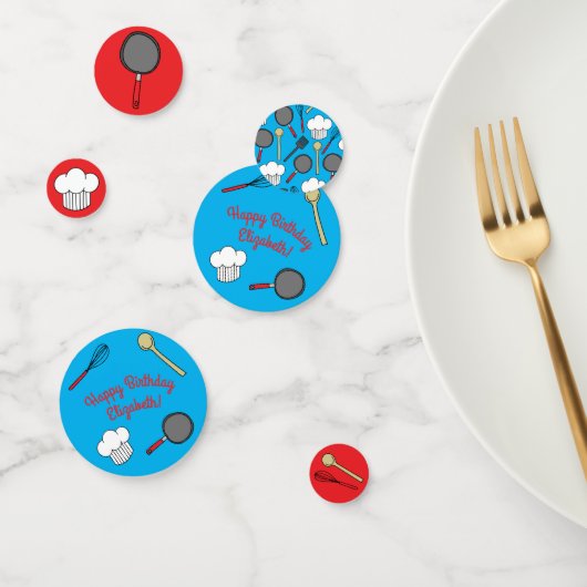 シェフ料理子供の誕生日パーティー コンフェッティ (グループ)