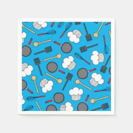 シェフ料理子供の誕生日パーティー スタンダードカクテルナプキン