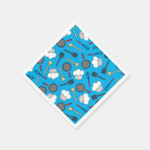 シェフ料理子供の誕生日パーティー スタンダードカクテルナプキン (角)