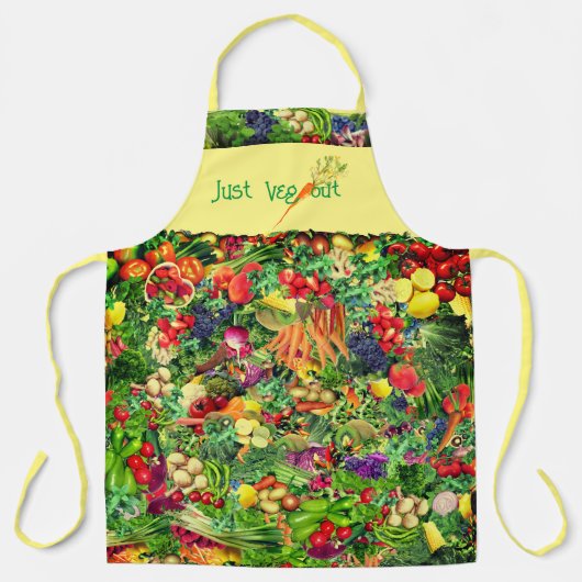 シェフ料理野菜 エプロン (正面)