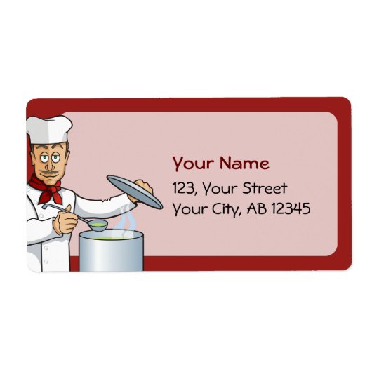 シェフ料理 ラベル (正面)