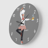 シェフ時計 ラージ壁時計 (傾斜)