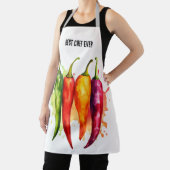 シェフ最高のエバーオールオーバー熱いチリプリントエプロン エプロン (インサイチュ)