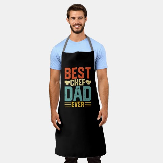 シェフ最高のパパEver Father's Day Gift Grill Master エプロン (着用した状態)