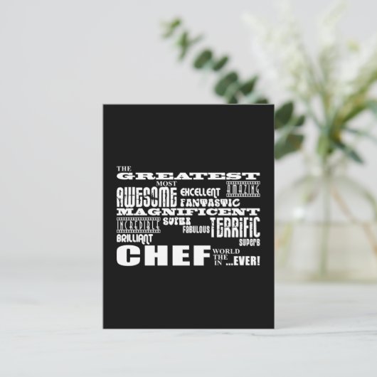 シェフ最高の素晴らし誕生日:シェフシェフ ポストカード (スタンド正面)