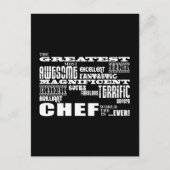 シェフ最高の素晴らし誕生日:シェフシェフ ポストカード (正面)