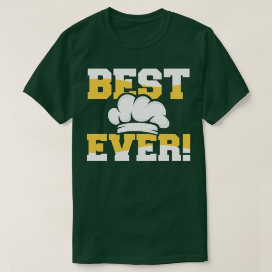 シェフ最高の・エバー Tシャツ (デザイン正面)